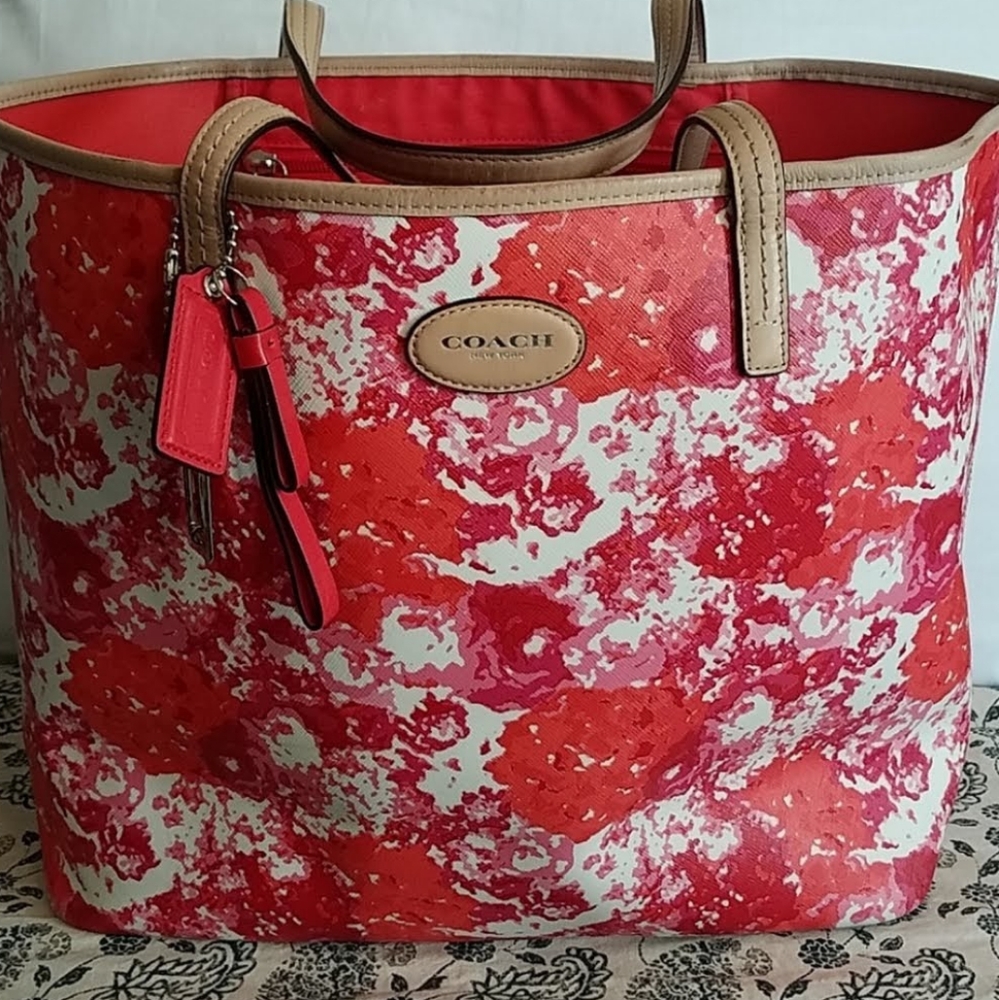 Coach Peyton Floral Pink Tote